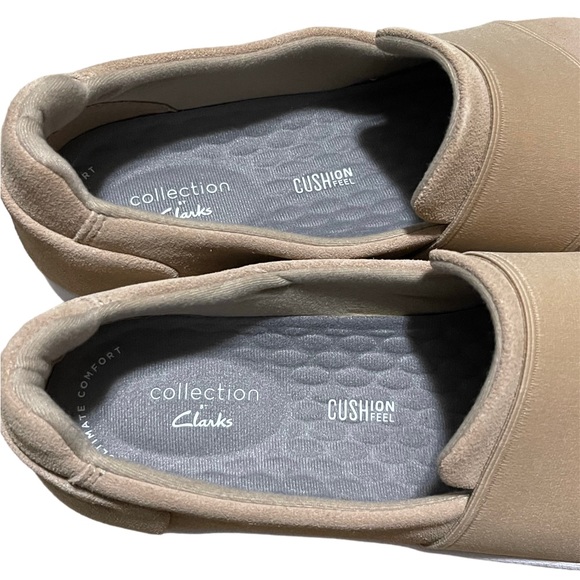 Collection by Clark’s Pawley Wes Comfort Shoes in Sand Suede Size 10 NEW in Box - Picture 2 of 5